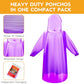 6 & 20 & 50 Pack Disposable Rain Ponchos for Adults (20 Count)