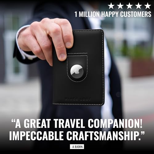 Passport Wallet with AirTag Holder