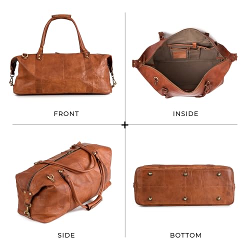 Vintage Leather Duffle Bag München for Travel or the Gym