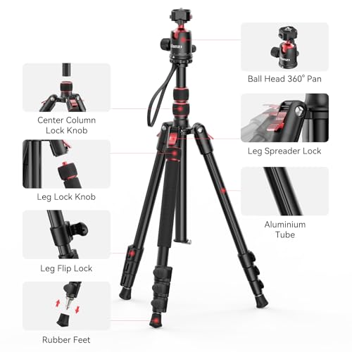 TT31 72.4" Claw Quick Release Aluminum Camera Tripod & Monopod