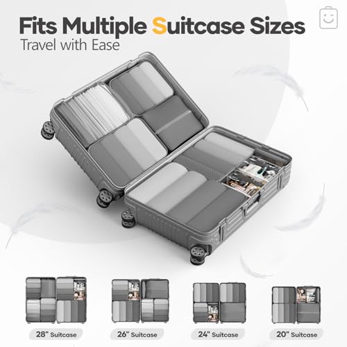 9 11 Set Compression Packing Cubes for Travel Essentials (9 Count)