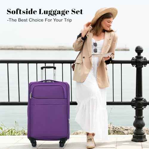 4 Piece Expandable Luggage Set (4 Count)