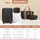 Luggage Set 4 Piece Carry On Hardside Luggage with Spinner Wheels (4 Count)