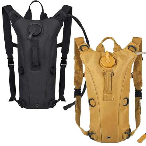 Tactical Water Hydration Pack Military 3L Water Bladder Carrier Backpack Leakproof for Running Jogging Cycling Hiking