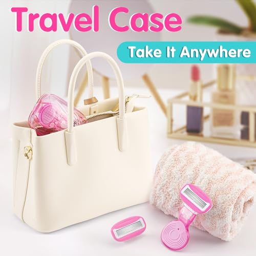 Travel Razors for Women Include 1 Handle 5 Cartridges
