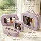 Clear Makeup Bag with Zipper (2 Count)