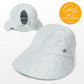 Womens Sunblocker UPF 50 Wide Brim Ponytail Sun Hat