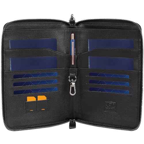 Lorenzo Full Grain Leather Family Passport Wallet for 4