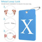 2 Pack Initial Luggage Tags for Suitcases Airplane Travel Essentials (2 Count)