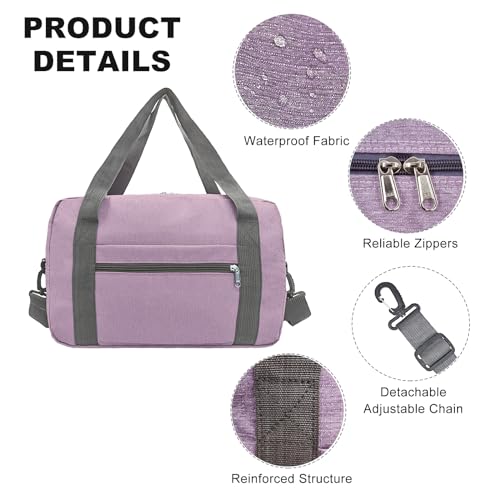 15 Inch Small Carry On Bags for Airplanes Spirit Airlines Personal Item Bag Underseat Foldable Travel Duffle Gym Bags for Women Men