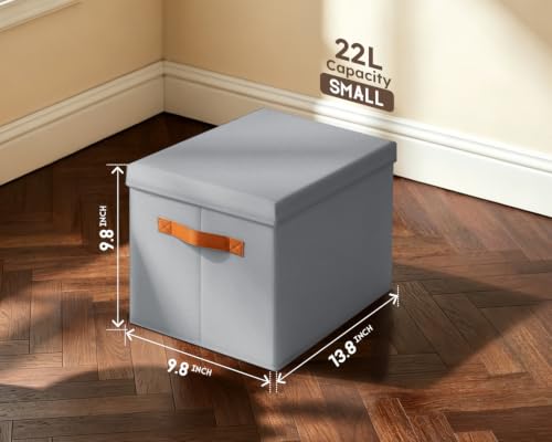 Storage Bins with Lids (6 Count)