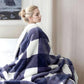 Sherpa Blanket Fleece Throw Blanket Twin Plaid Thick Bed Blanket