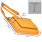 Leather Crossbody Bags for Women Small Soft Genuine Pebbled Sling Shoulder Handbag Crossover Purse with Full Adjustable Strap