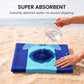 6 Pack Microfiber Beach Towel Oversized 71x32 Blue Multipack Bulk (6 Count)