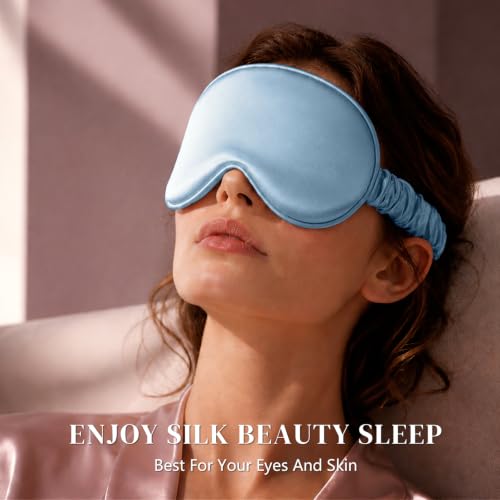 Adjustable 22 Momme 100% Pure Mulberry Silk Sleep Mask