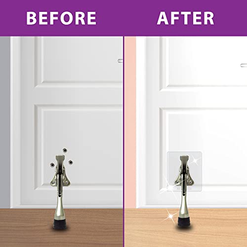 Door Stopper with Adhesive Bracket Stickers
