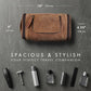 Real Leather Toiletry Bag for Men