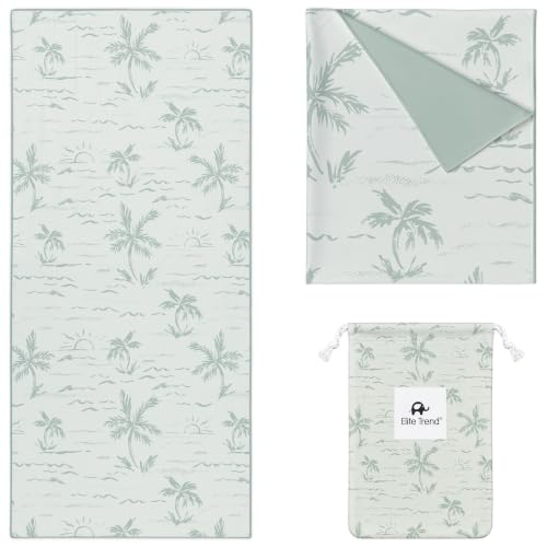 Microfiber Beach Towel for Adults with Bag
