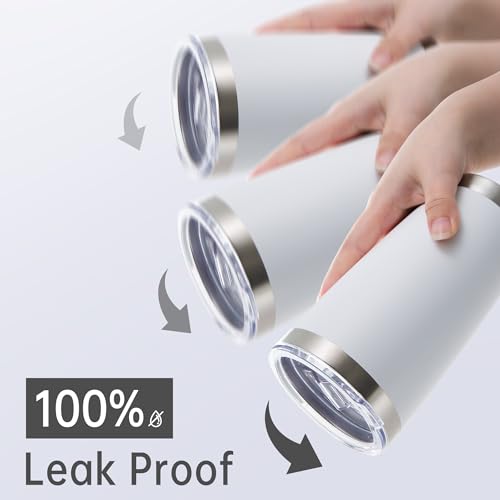20 oz Tumblers Bulk Stainless Steel Tumbler with Lid (6 Count)