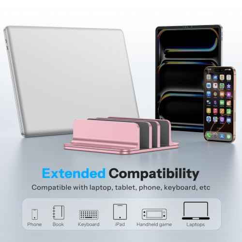 3 Slot Multiple Vertical Laptop Stand