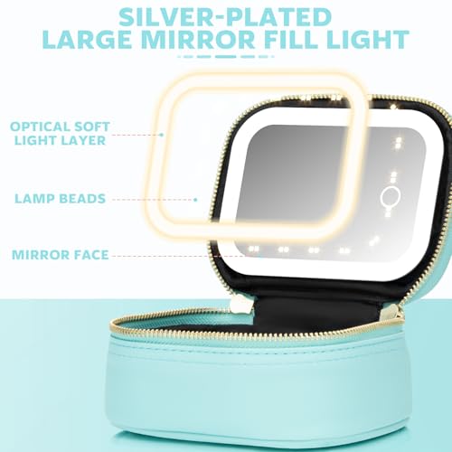 Mini Makeup Bag with Led Mirror