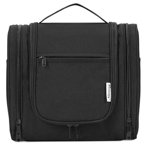 Large Hanging Toiletry Bag for Women Men Travel Makeup Bag Organizer Toiletries Bag Dry Wet Separation