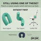 Twist Memory Foam Travel Pillow for Airplanes