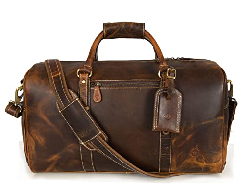 Aaron Leather Duffle Bag for Men