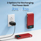 Portable Charger for iPhone with Built in Cables and Wall Plug