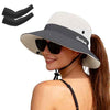 Women's Ponytail Safari Sun Hat