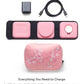 3-in-1 Travel Charger with MagSafe - Portable Wireless Charging Hub, Compatible w/iPhone 17/16/15/14/13/12 Series, Apple Watch Series 11 to 1 & Ultra, AirPods Pro/3rd Gen, Cherry Blossom Pink