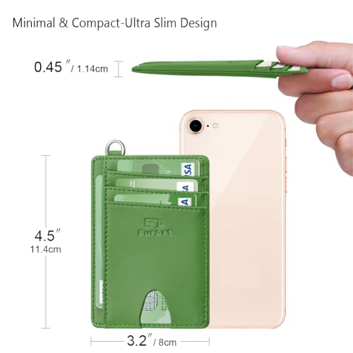 Slim Minimalist Wallet RFID Credit Card Holder for Men