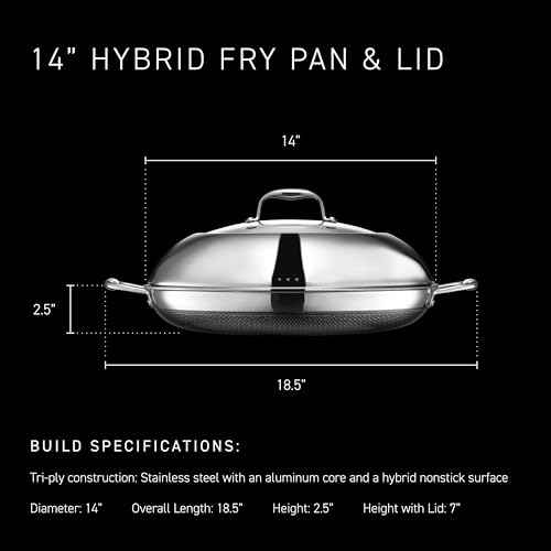 14" Hybrid Nonstick Frying Pan with Lid