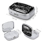 Metal 2 Compartment Pill Organizer Travel Friendly Portable Compact Pill Box Cute Pill Case to Hold Vitamins