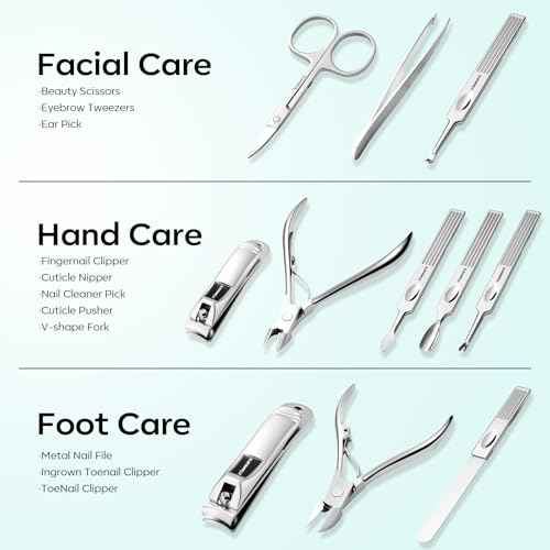 Stainless Steel Manicure Set 11 (11 Count)