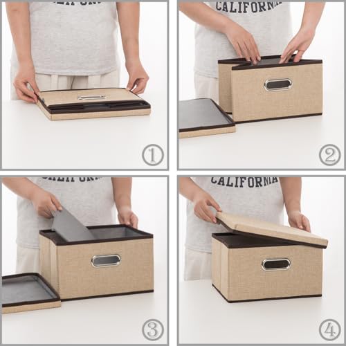 Storage Bins with Lids [3 (3 Count)
