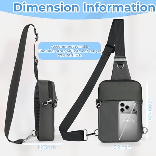 Sling Bag Anti Theft Sling Crossbody Bag for Women Men