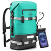 30/40/55L Waterproof Dry Backpack & Phone Case - Large Floating Dry Bag for Kayaking, Travel, Hiking, Fishing, Camping, Motorcycles & Beach, Heavy-Duty Roll Top Men/Women (Teal)
