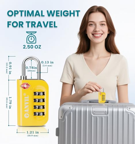 TSA Approved Luggage Lock (6 Count)