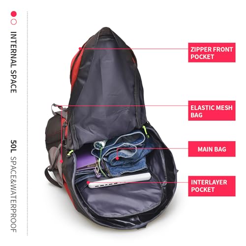50L Hiking Backpack