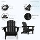 Outdoor Adirondack Chair Set of 4 with Cup Holders (4 Count)