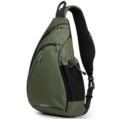 Sling Bag Men Backpack Unisex One Shoulder Bag Hiking Travel Backpack Crossbody with USB Port for Men Women Versatile Casual Daypack