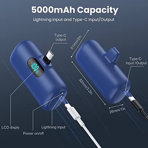 2 Pack]Portable Charger Power Bank for iPhone 17