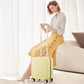 Underseat Carry on Luggage 16 Inch Hardshell PC Suitcase with Spinner Wheels TSA Lock for Travel