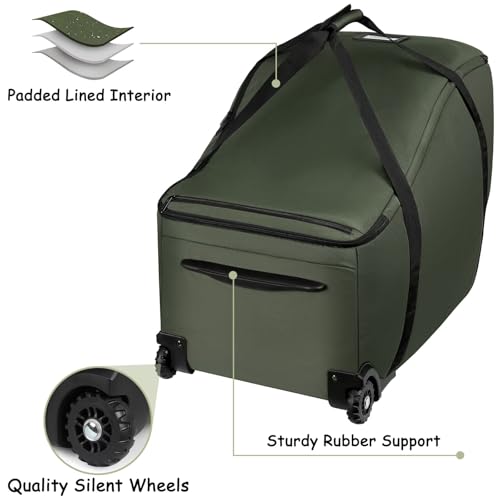 Infant Car Seat Travel Bag for Airplane Fit Doona Stroller and Base