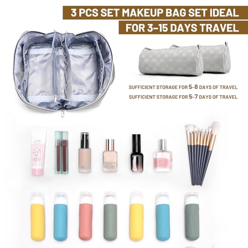 Travel Makeup Bag Organizer (3 Count)