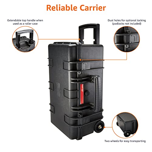 Hard Protective Camera Case with Wheels