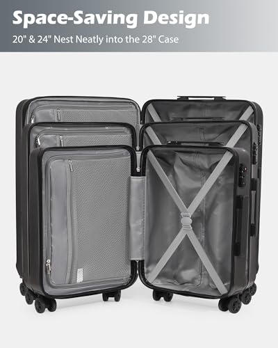 PC+ABS Hardshell Luggage (3 Count)