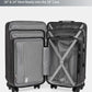 PC+ABS Hardshell Luggage (3 Count)