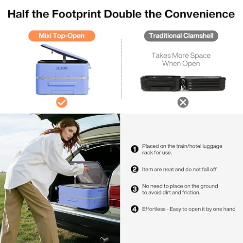 24 Inch Checked Luggage PC Hard Shell Suitcase Top Opening Aluminum Frame Travel Suitcases with Wheels